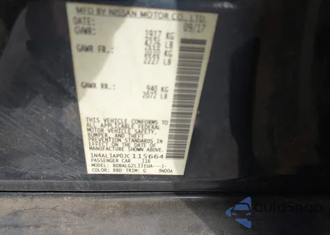 2018 Nissan Altima 2.5 S из США, поврежденный, VIN 1N4AL3AP0JC115664